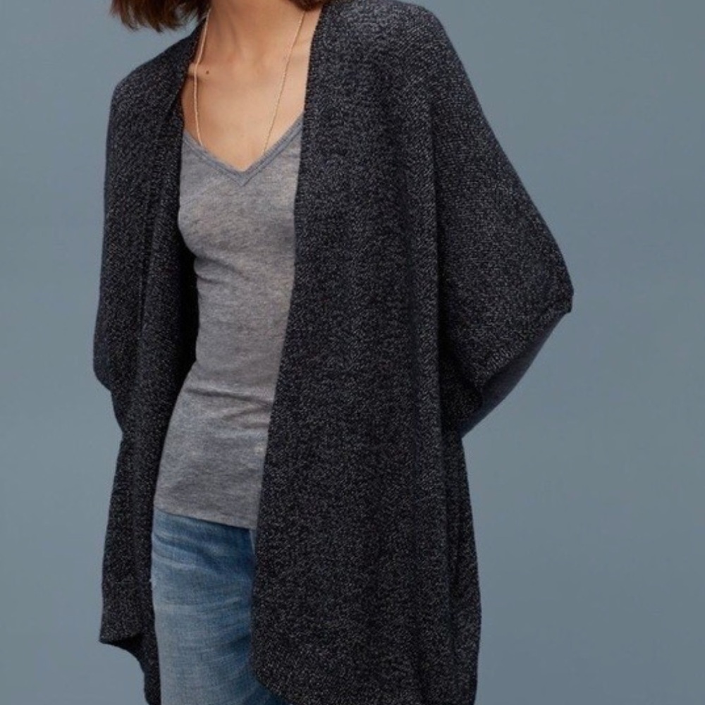 ARITZIA Community Iconic Cape Cardigan Blue Size Small - Picture 9 of 9